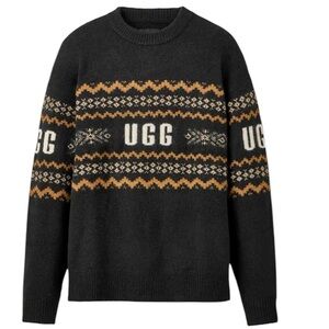 Ugg Kaelan Graphic Font Wool-Blend Sweater size XS